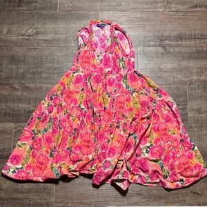 Ro’s Garden Vibrant Pink Floral Dress for Women